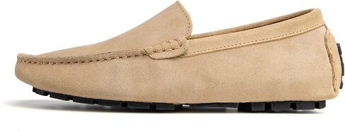 Go Tour Mens Handmade Suede Leather Casual Loafers Shoes in Saudi Arabia