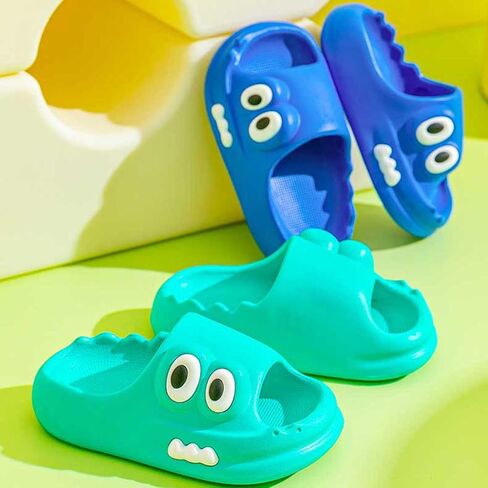 Kids House Slippers Boys Girls Cute Cartoon Animal Non-slip Water Shoes Unisex Child Comfy Quick Dry Summer Shower Sandals for Indoor Bathroom Outdoor Beach Swimming Pool in Saudi Arabia