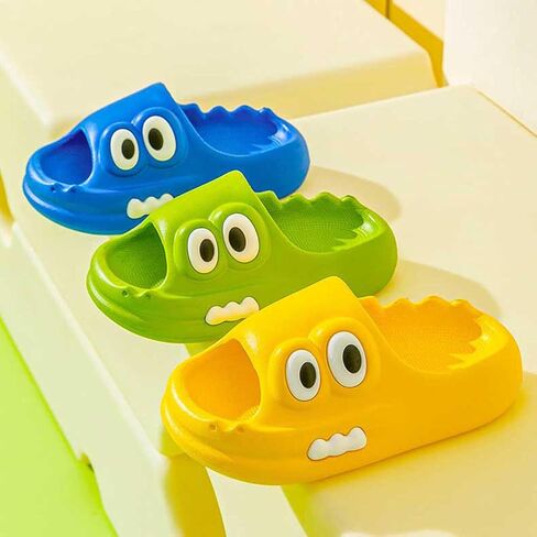 Kids House Slippers Boys Girls Cute Cartoon Animal Non-slip Water Shoes Unisex Child Comfy Quick Dry Summer Shower Sandals for Indoor Bathroom Outdoor Beach Swimming Pool in Saudi Arabia
