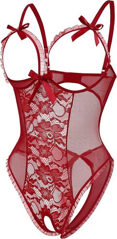 Avidlove Sexy Lingerie for Women One Piece Lace Babydoll Sleepwear Bodysuit in Saudi Arabia