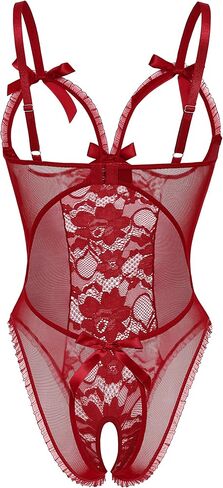 Avidlove Sexy Lingerie for Women One Piece Lace Babydoll Sleepwear Bodysuit in Saudi Arabia