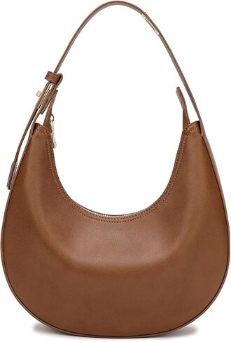 Shoulder Handbags 3 Ways Adjust Strap Shoulder Bag for Women Waterproof Leather Zip Closure Clutche Purses Hobo Bags in Saudi Arabia