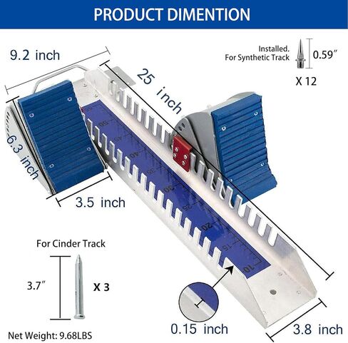 دواسات سبافيشن لايتنينغ بلايتنج بلايتنج بلايتنج من 6 زوايا قابلة للتعديل من الالومنيوم مناسبة لمسار سباق الممرات البلاستيكية in Kuwait