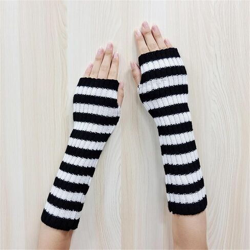 Goth Arm Warmers Y2k Long Fingerless Gloves for Women in Saudi Arabia