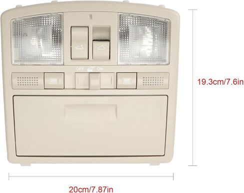 ضوء قراءة خريطة وحدة التحكم العلوية مع مفتاح فتحة السقف GS4A-69-970D-30 TD77-69-970D-75 متوافق مع MZD 6 2008-2012 CX-9 2010-2015 CX9 رمادي TD11-69-970 in Saudi Arabia
