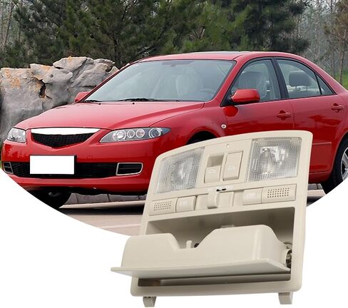 ضوء قراءة خريطة وحدة التحكم العلوية مع مفتاح فتحة السقف GS4A-69-970D-30 TD77-69-970D-75 متوافق مع MZD 6 2008-2012 CX-9 2010-2015 CX9 رمادي TD11-69-970 in Saudi Arabia