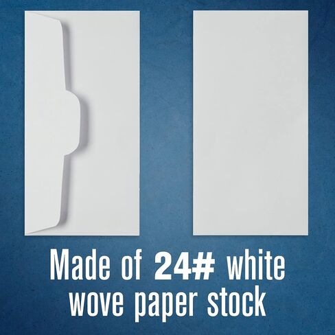 BankSupplies Drive-Up Envelopes | 3 ¼" W x 7" H | Blank | White | Latex Seal | Teller & Banking Envelope | Durable Material | Pack of 500 | Small Envelopes for Money in Saudi Arabia