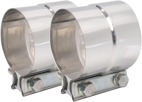 2-1/2 Inch Exhaust Clamp, Lap Joint Band Clamp Stainless Steel for Clamping 2.5" OD to 2.5" ID Pipes in Saudi Arabia