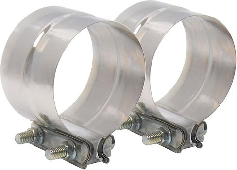2-1/2 Inch Exhaust Clamp, Lap Joint Band Clamp Stainless Steel for Clamping 2.5" OD to 2.5" ID Pipes in Saudi Arabia