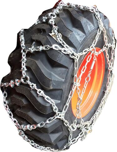 TireChain.com 12-16.5 سلاسل إطارات شبكية معززة على الطراز الأوروبي، بسعر كل زوج (مجموعة من 2) in Saudi Arabia