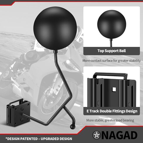 حامل خوذة الدراجة النارية من E Track، حامل خوذة الدراجة الترابية من E-Track، منظم تخزين حامل حامل خطاف، ملحقات الدراجات النارية من Etrack للمقطورات المغلقة والشاحنات والمستودعات والكراجات in Kuwait