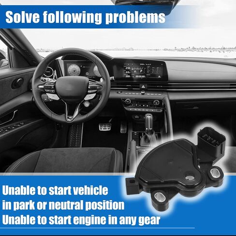 X AUTOHAUX المانع مفتاح أمان محايد مستشعر موضع ترس ناقل الحركة الأوتوماتيكي 42700-26500 لشركة Hyundai Accent Limited SE SEL 1.6L L4 - Gas 2018-2019 in Saudi Arabia