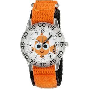 Disney Girl's 'Finding Dory' Quartz Plastic and Nylon Watch, Color:Orange (Model: W003018)