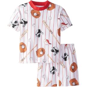 Sara's Prints Boys' Short Pajamas