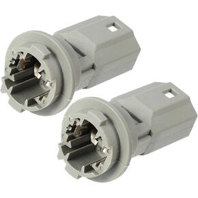 Motoforti License Number Plate Lamp Light Socket, for Toyota C-HR 2018-2022, Plastic, No.9007599011, Gray, 2pcs
