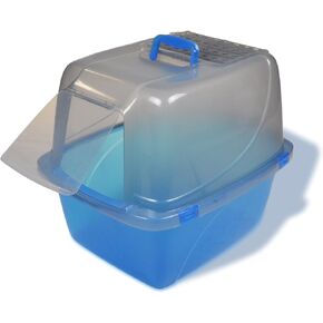 Van Ness Pets Odor Control Extra Large, Giant Enclosed Cat Pan with Odor Door, Hooded, Blue, CP7