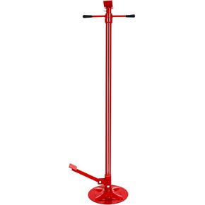 EASYBERG Under Hoist Support Stand with Foot Pedal 3/4 Ton Capacity Jack Stand Lifting from 52 to 76 Inch with 12 Inch Diameter Steel Base and Threaded Spin Handle