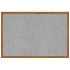 Amanti Art Framed Magnetic Board (25 x 17) Carlisle Blonde Narrow Magnet Board, Medium Magnetic Bulletin Board for Office Decor, Mudroom, Kitchen or Organization Drop Zone from WI, USA