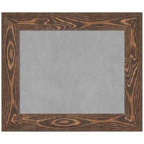 Amanti Art Framed Magnetic Board (26 x 22) Bridge Brown Magnet Board, Small Magnetic Bulletin Board for Office Decor, Mudroom, Kitchen or Organization Drop Zone from WI, USA