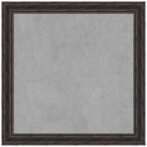 Amanti Art Framed Magnetic Board (23 x 23) Rustic Pine Brown Narrow Magnet Board, Medium Magnetic Bulletin Board for Office Decor, Mudroom, Kitchen or Organization Drop Zone from WI, USA