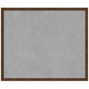 Amanti Art Framed Magnetic Board (25 x 21) Carlisle Brown Narrow Magnet Board, Medium Magnetic Bulletin Board for Office Decor, Mudroom, Kitchen or Organization Drop Zone from WI, USA