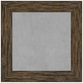 Amanti Art Framed Magnetic Board (27 x 27) Fencepost Brown Magnet Board, Medium Magnetic Bulletin Board for Office Decor, Mudroom, Kitchen or Organization Drop Zone from WI, USA