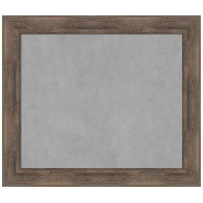 Amanti Art Framed Magnetic Board (29 x 25) Hardwood Mocha Magnet Board, Medium Magnetic Bulletin Board for Office Decor, Mudroom, Kitchen or Organization Drop Zone from WI, USA