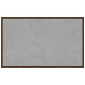 Amanti Art Framed Magnetic Board (41 x 25) Carlisle Brown Narrow Magnet Board, Large Magnetic Bulletin Board for Office Decor, Mudroom, Kitchen or Organization Drop Zone from WI, USA