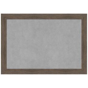 Amanti Art Framed Magnetic Board (27 x 19) Hardwood Mocha Narrow Magnet Board, Medium Magnetic Bulletin Board for Office Decor, Mudroom, Kitchen or Organization Drop Zone from WI, USA