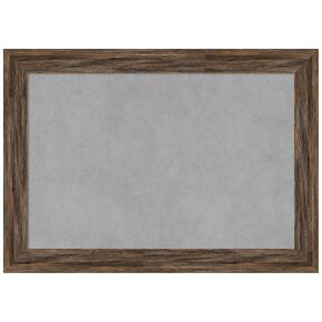 Amanti Art Framed Magnetic Board (21 x 15) Regis Barnwood Mocha Narrow Magnet Board, Small Magnetic Bulletin Board for Office Decor, Mudroom, Kitchen or Organization Drop Zone from WI, USA