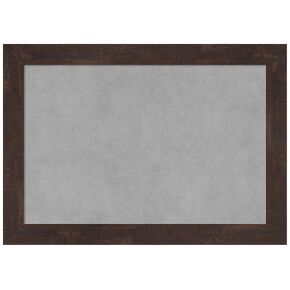 Amanti Art Framed Magnetic Board (21 x 15) Fresco Dark Walnut Magnet Board, Small Magnetic Bulletin Board for Office Decor, Mudroom, Kitchen or Organization Drop Zone from WI, USA