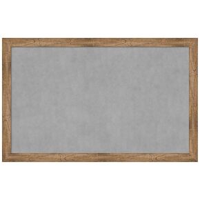 Amanti Art Framed Magnetic Board (44 x 28) Owl Brown Narrow Magnet Board, Large Magnetic Bulletin Board for Office Decor, Mudroom, Kitchen or Organization Drop Zone from WI, USA