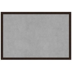 Amanti Art Framed Magnetic Board (25 x 17) Carlisle Espresso Narrow Magnet Board, Medium Magnetic Bulletin Board for Office Decor, Mudroom, Kitchen or Organization Drop Zone from WI, USA