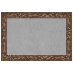 Amanti Art Framed Magnetic Board (38 x 26) Bridge Brown Magnet Board, Large Magnetic Bulletin Board for Office Decor, Mudroom, Kitchen or Organization Drop Zone from WI, USA