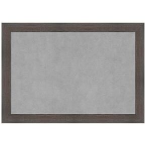 Amanti Art Framed Magnetic Board (27 x 19) Hardwood Chocolate Narrow Magnet Board, Medium Magnetic Bulletin Board for Office Decor, Mudroom, Kitchen or Organization Drop Zone from WI, USA