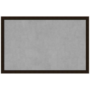 Amanti Art Framed Magnetic Board (34 x 22) Espresso Brown Magnet Board, Large Magnetic Bulletin Board for Office Decor, Mudroom, Kitchen or Organization Drop Zone from WI, USA