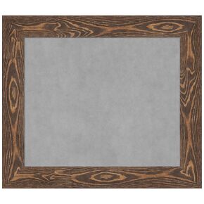 Amanti Art Framed Magnetic Board (30 x 26) Bridge Brown Magnet Board, Medium Magnetic Bulletin Board for Office Decor, Mudroom, Kitchen or Organization Drop Zone from WI, USA