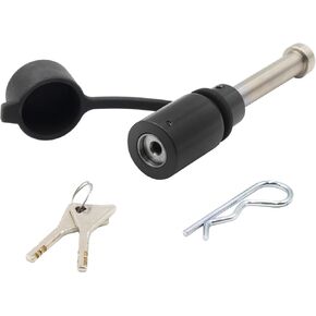 Proven Industries Model HL1 Receiver Hitch Pin Lock, Fits 2-Inch or 2 1/2-Inch Receivers, Stainless Steel Pin, Made in The USA, (Black)