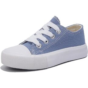 Boys Girls Baby Children's Shoes Low top lace-up Children's canvas shoes Back-to-school season Small White Shoes Children's Sneakers Teens Medium and Large Kids Skateboarding shoes