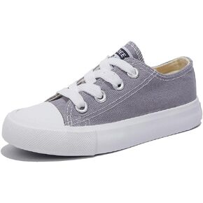 Boys Girls Baby Children's Shoes Low top lace-up Children's canvas shoes Back-to-school season Small White Shoes Children's Sneakers Teens Medium and Large Kids Skateboarding shoes