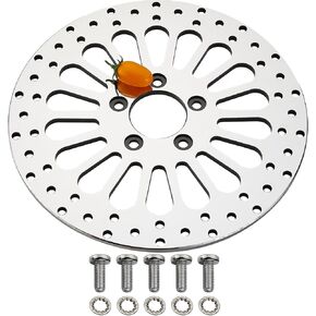 11.8'' 1pcs Rear Brake Rotor for Harley Davidson Touring Models,Electra Glide,Road Glide,Road King,Trike Street Glide,Ultra Limited,Mirror Polished Stainless Steel No Rust Motorcycle Rotors