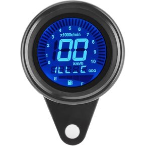 عداد سرعة الدراجة النارية من أراموكس، 12 فولت، عداد سرعة الدوران العالمي متعدد الوظائف للدراجات النارية، عداد المسافات، عداد السرعة، عداد السرعة (فضي) in Kuwait