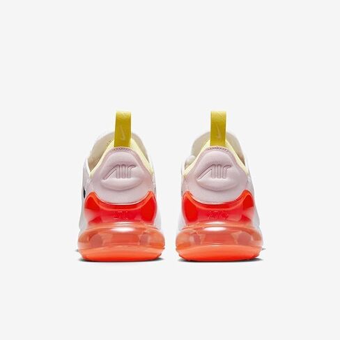 Nike Air Max 270 Women's Shoes (FZ3624-100, White/Bright Crimson/Pink Foam/Black) Size 7 in Saudi Arabia