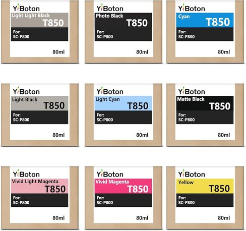 خرطوشة حبر T850 عالية الإنتاجية T8501 T8502 T8503 T8504 T8505 T8506 T8507 T8508 T8509 خرطوشة حبر للطابعة النافثة للحبر SC-P800 SC P800 in Kuwait