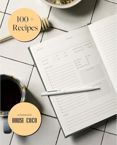 Scribble & Dot® Recipe Book for Own Recipes | Create Your Own Cookbook Journal | Hardback Premium Recipe Journal | Keepsake Gift | Food Diary DIY Colour Tabs | AirFryer Conversions | 100 Recipes! (Forest Green) in Saudi Arabia