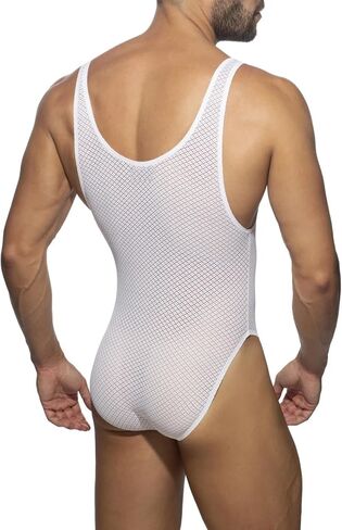 Men's Sheer Lace Lingerie Bodysuit Low Cut in Saudi Arabia