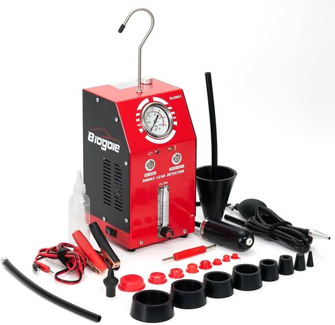 كاشف تسرب آلة دخان السيارات - مضخة هواء مدمجة، ومقياس التدفق، ومقياس الضغط - جهاز اختبار تسرب آلة الدخان EVAP بتيار مستمر 12 فولت للمكنسة الكهربائية والوقود والأنابيب وأنظمة السيارات الأخرى in Kuwait