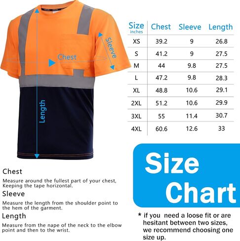 تي شيرت رجالي عالي الوضوح مع شريط عاكس وجيب أمامي، متين، مسامي (XS-4XL) in Saudi Arabia