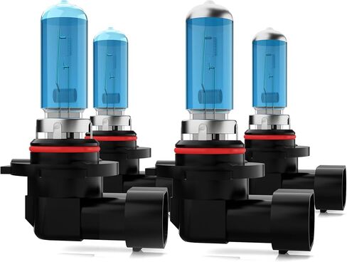 Headlights Fit For 2016 2017 2018 Toyota RAV4 Halogen Headlight Bulbs,9012 High/Low Beam Headlights + h11 Fog Light Bulbs front bulb bright light Halogens combo,Plug And Play,Pack of 4 in Saudi Arabia