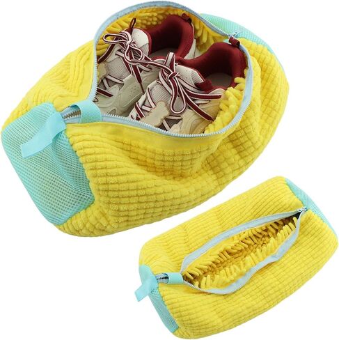 2 Pcs Shoe Cleaning Bag, Shoe Washing Machine Bag, Portable Reusable Shoe Bag for Washing Machine, Shoe Cleaning Laundry, Deep Cleaning Shoe Care Bag for Washer and Dryer in Saudi Arabia